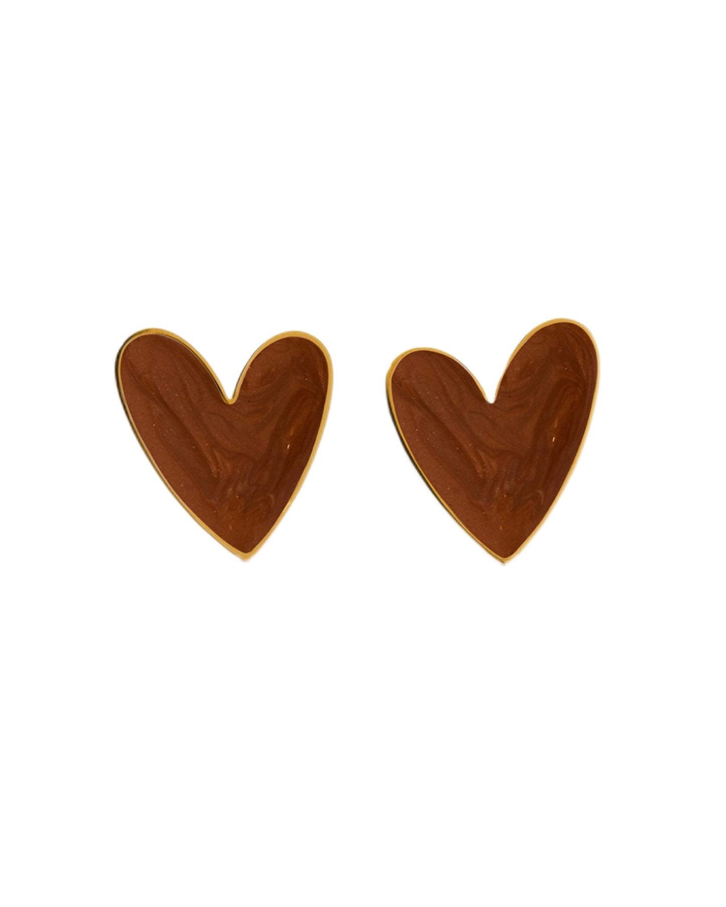 COLORED HEART EARRINGS