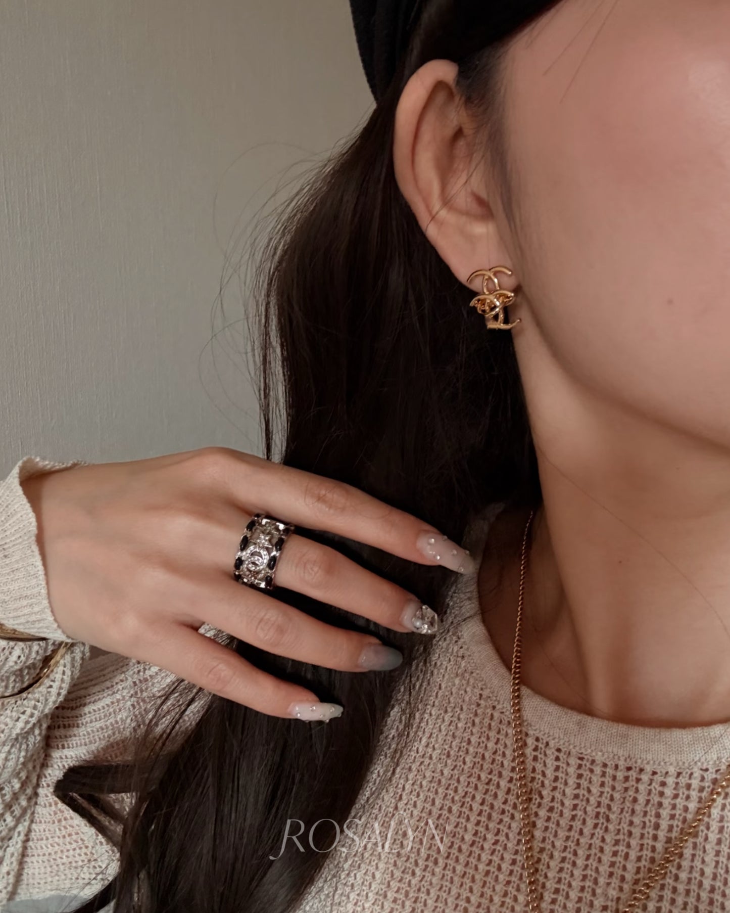 DOUBLE C EARRINGS