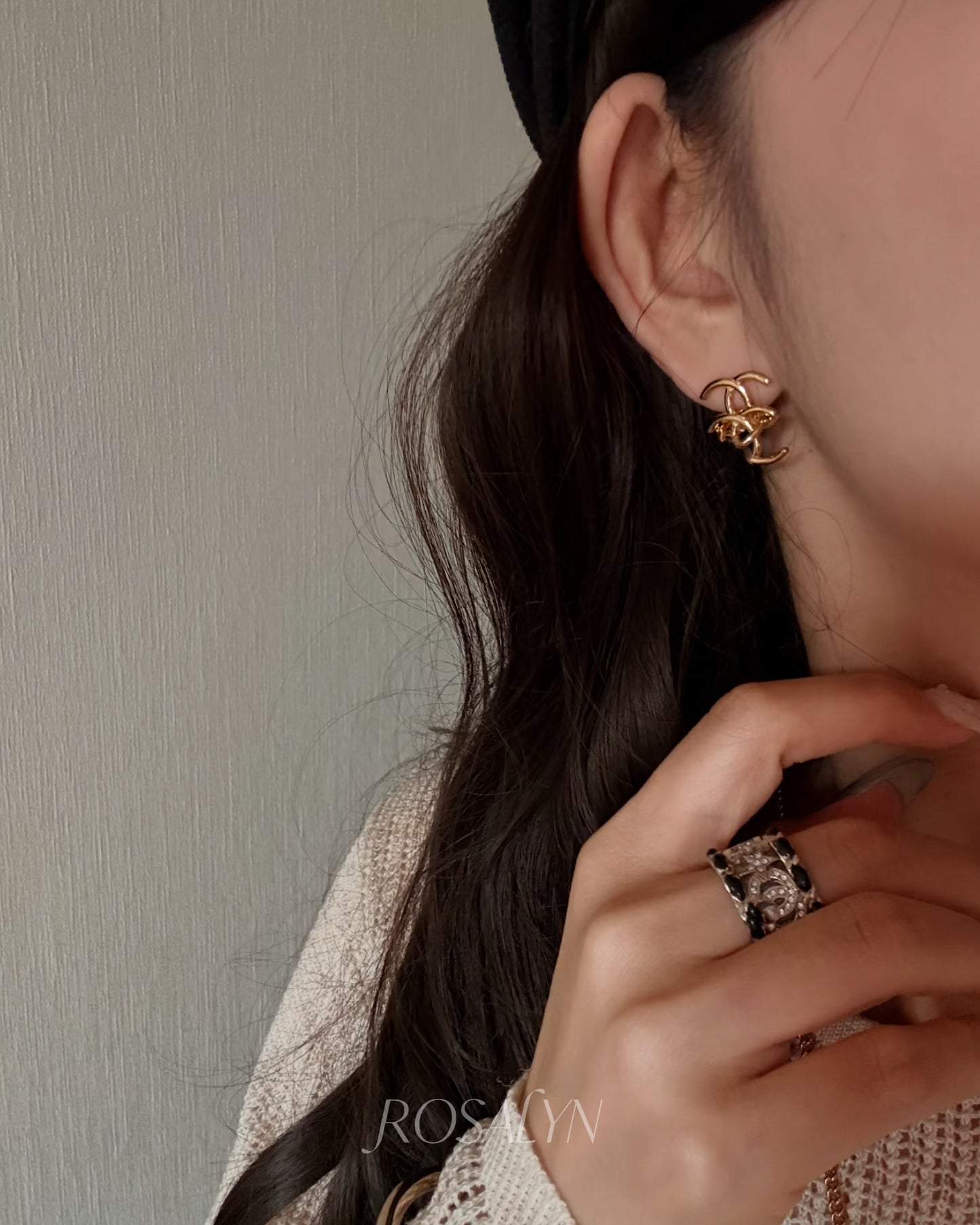 DOUBLE C EARRINGS