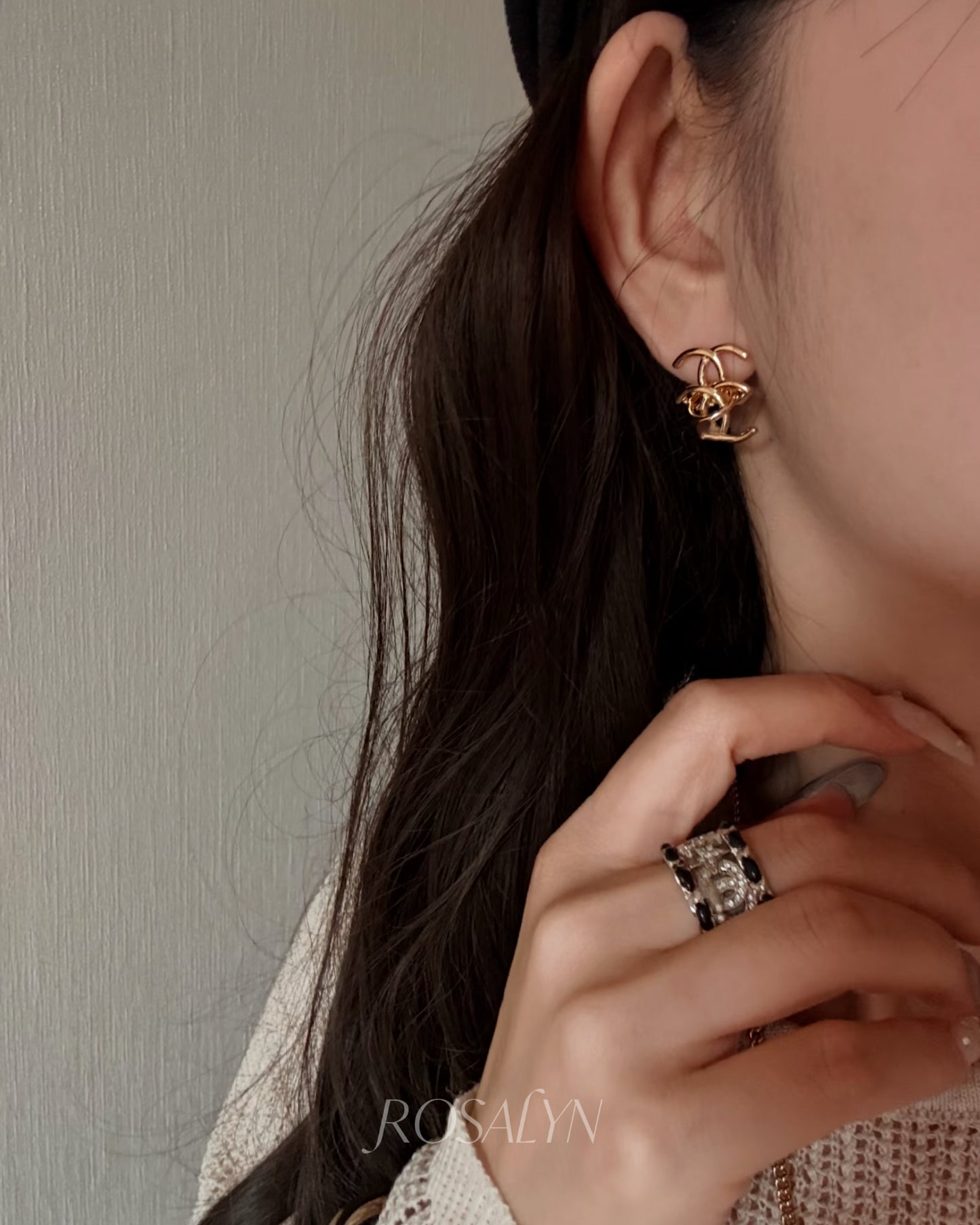 DOUBLE C EARRINGS