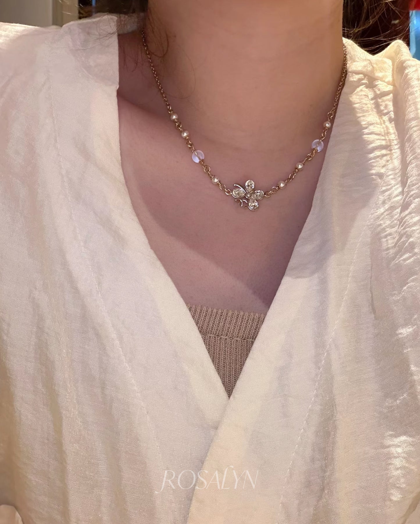 CC CAMELLIA NECKLACE