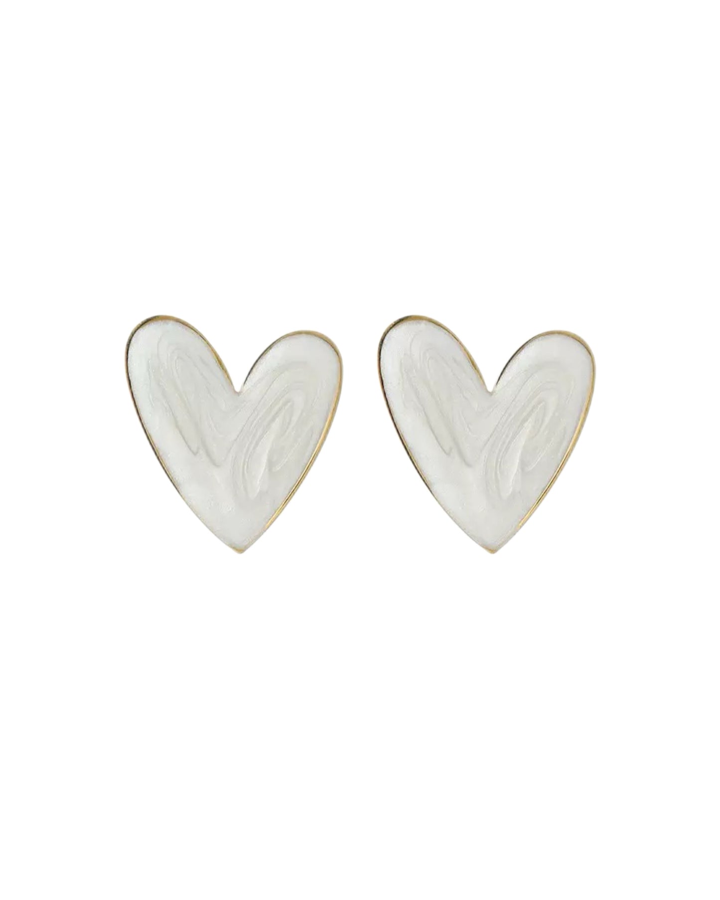 COLORED HEART EARRINGS