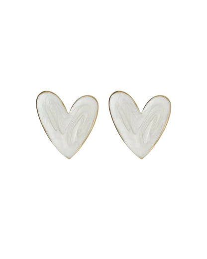 COLORED HEART EARRINGS