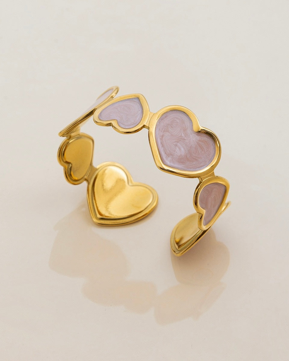 PINK HEART-SHAPED BRACELET