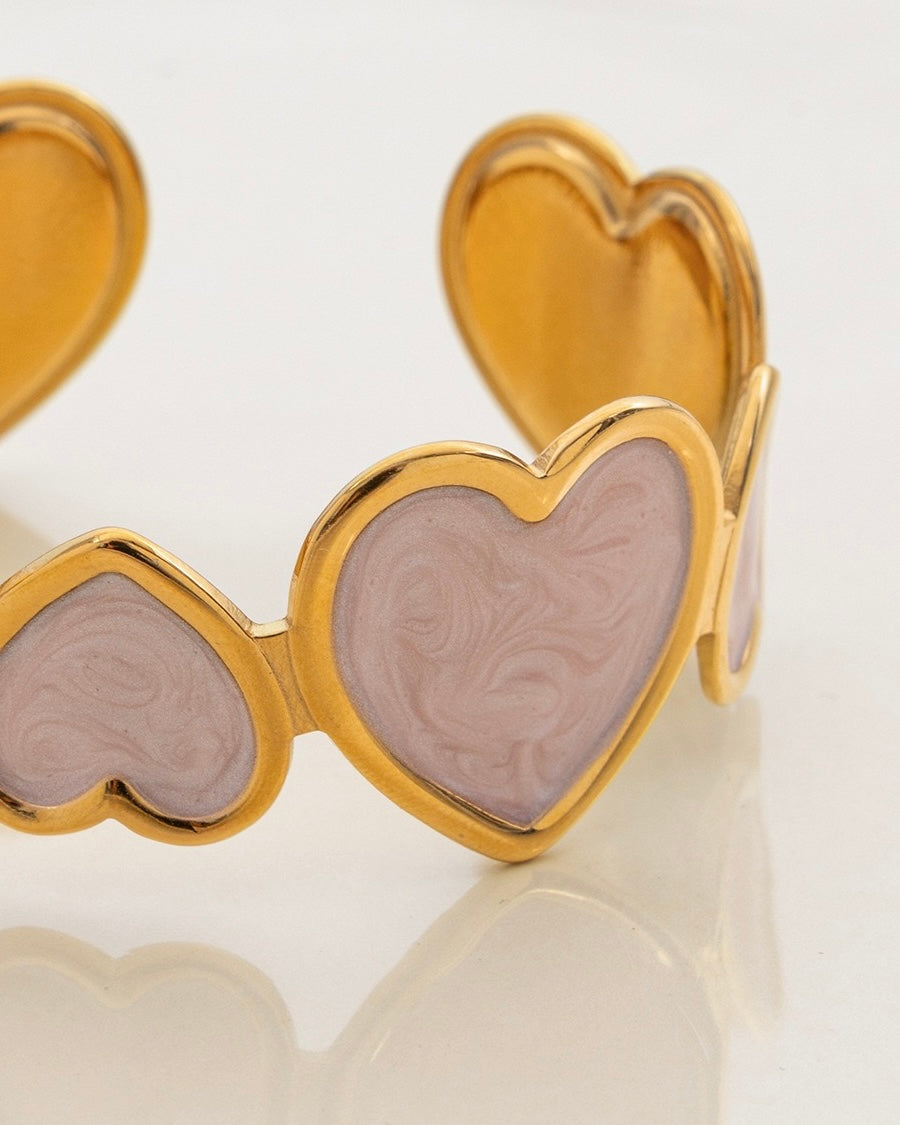 PINK HEART-SHAPED BRACELET