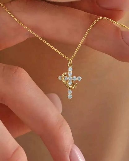 CROWN CROSS NECKLACE