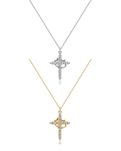CROWN CROSS NECKLACE