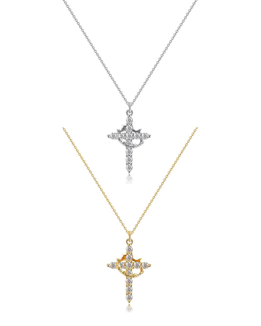 CROWN CROSS NECKLACE