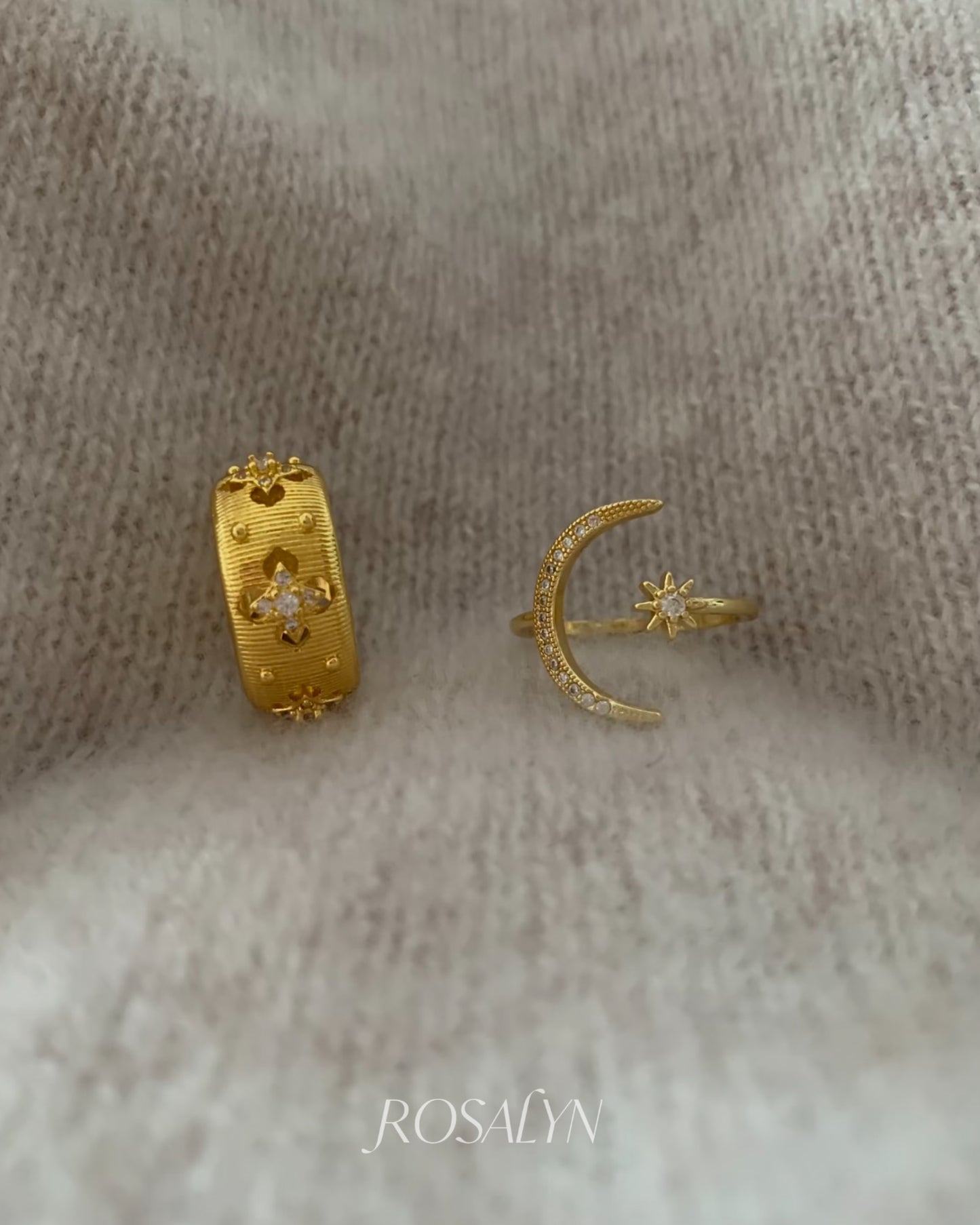 VINTAGE GILDED PETAL RING