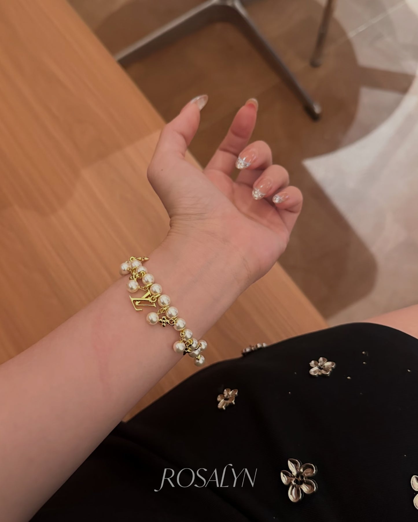 LU CLUSTER PEARL BRACELET
