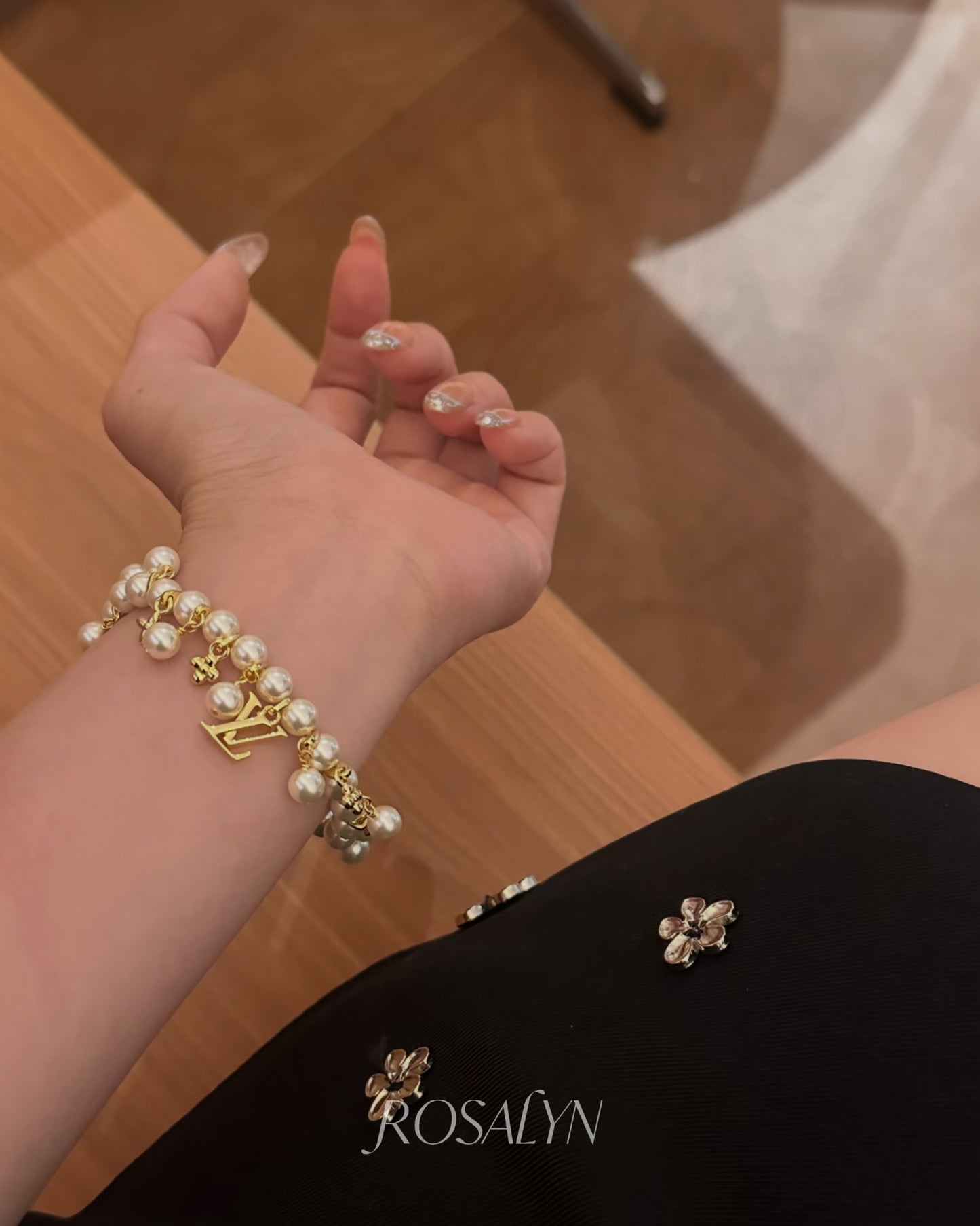 LU CLUSTER PEARL BRACELET