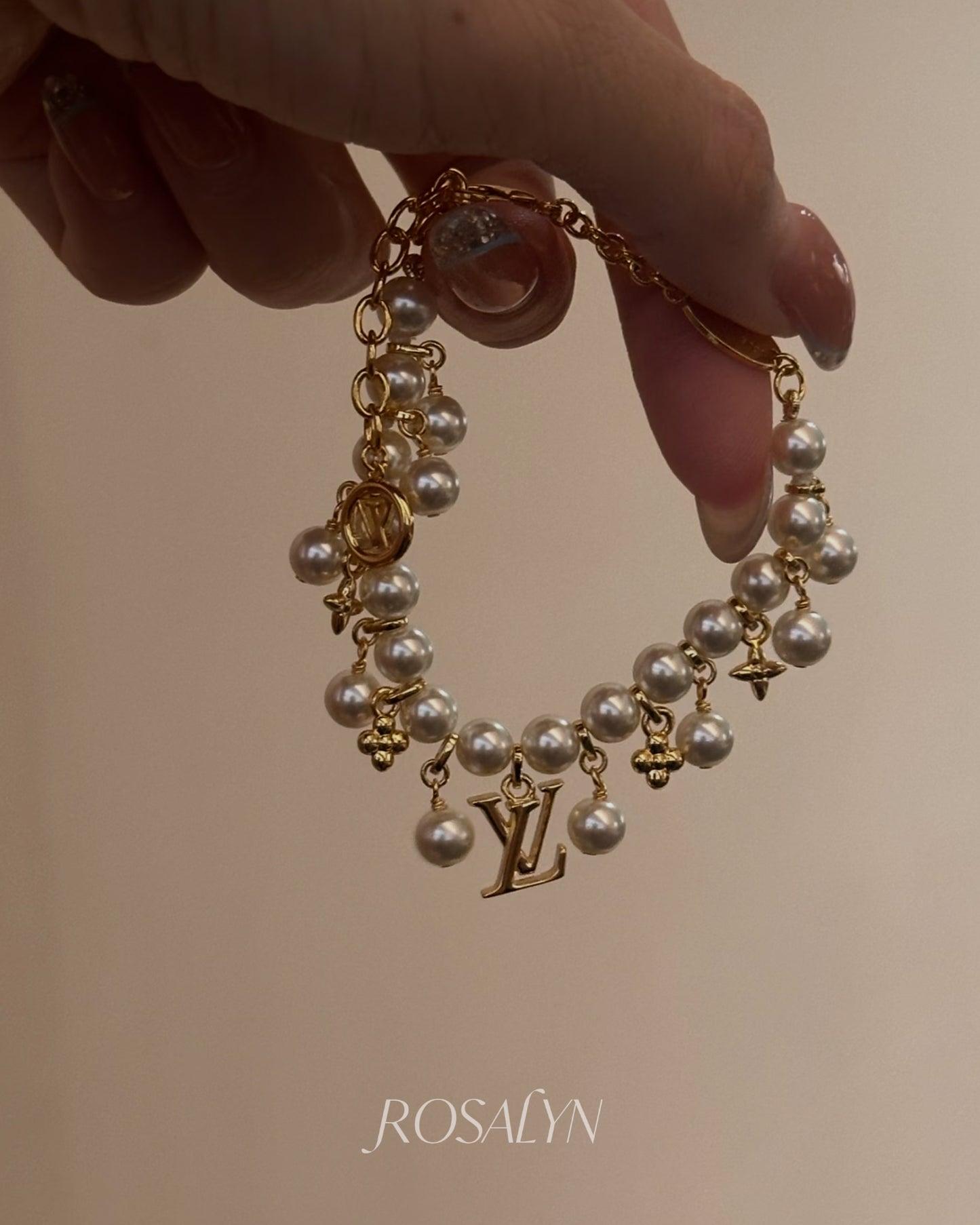 LU CLUSTER PEARL BRACELET