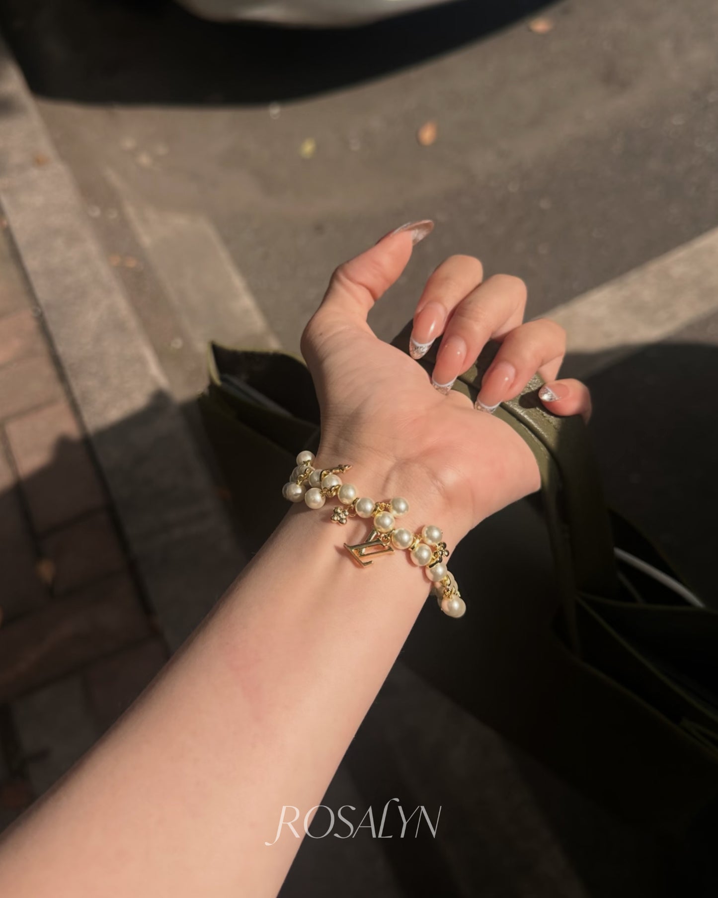 LU CLUSTER PEARL BRACELET