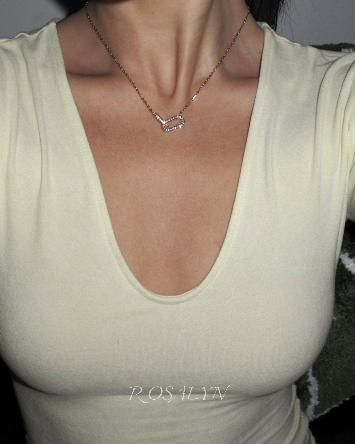 DOUBLE RING NECKLACE