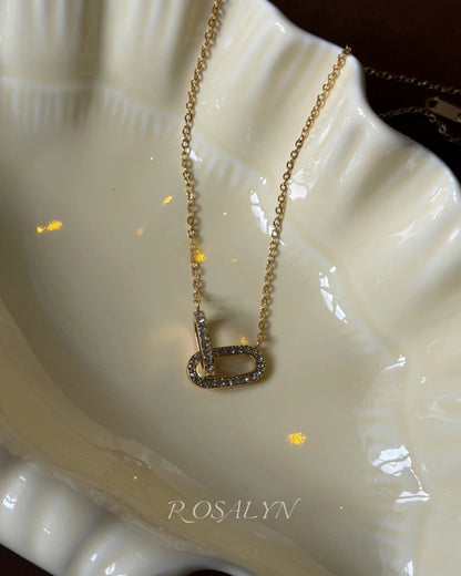 DOUBLE RING NECKLACE