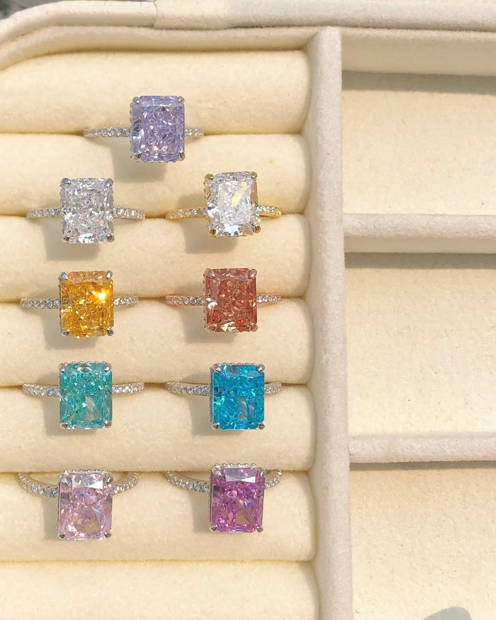 COLORED ZIRCONIA RING