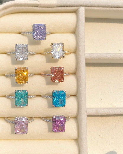 COLORED ZIRCONIA RING