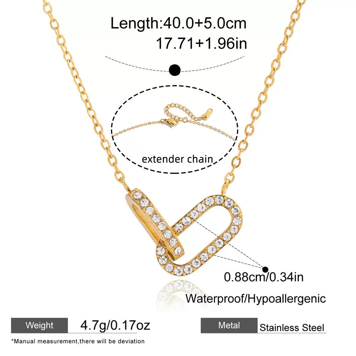 DOUBLE RING NECKLACE