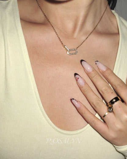 DOUBLE RING NECKLACE