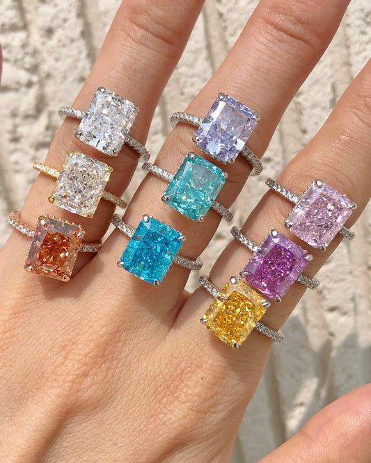 COLORED ZIRCONIA RING