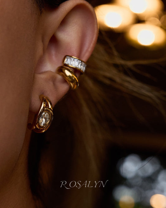 ELEGANT STACKED EARRINGS