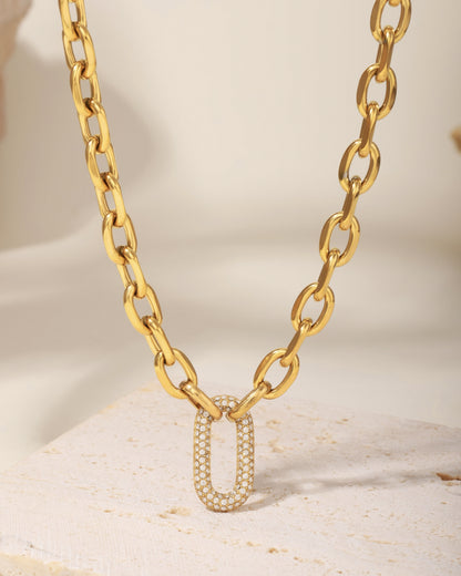 CHAIN NECKLACE AND BRACELET