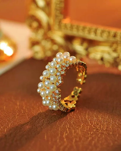 SPARKLING PEARL RING