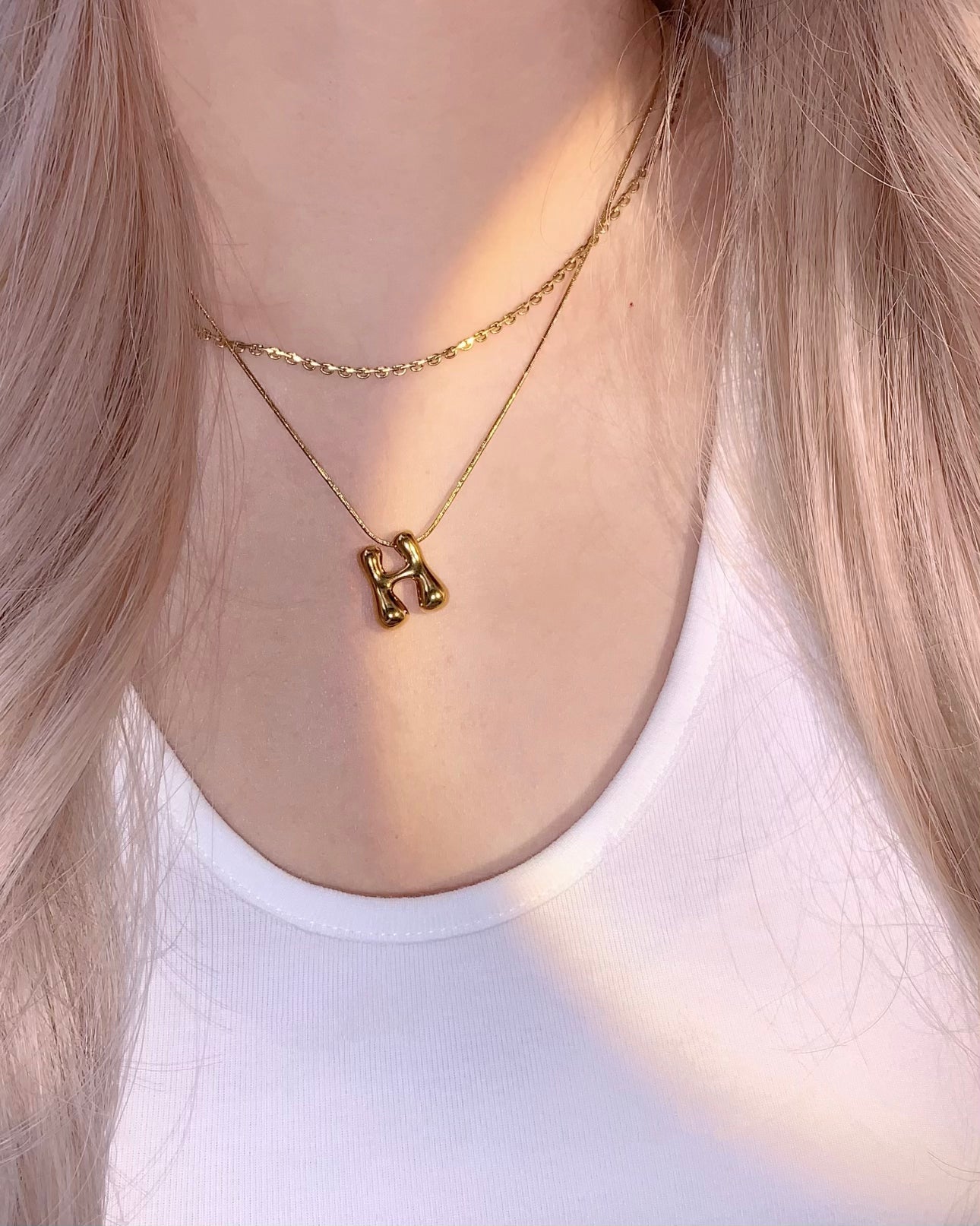 COLLIER À LETTRES BULLES