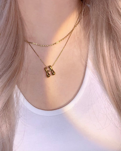 COLLIER À LETTRES BULLES