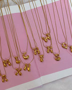 BUBBLE LETTER NECKLACE