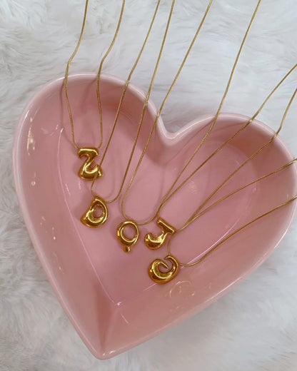 COLLIER À LETTRES BULLES