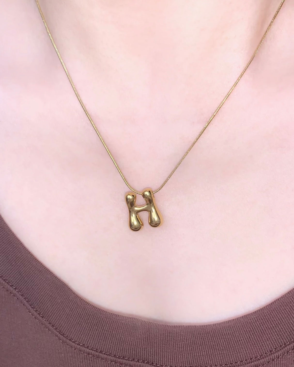 COLLIER À LETTRES BULLES