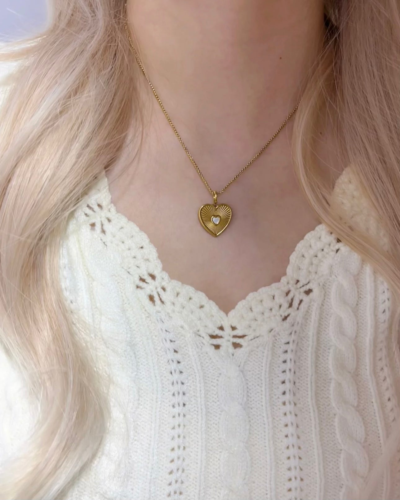 COLLIER D'AMOUR DORÉ