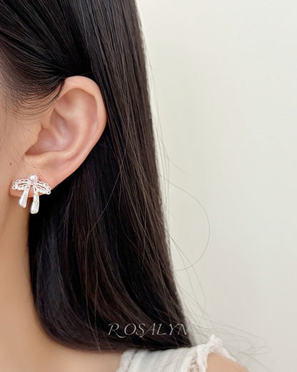 MOONLIGHT BOW EARRINGS