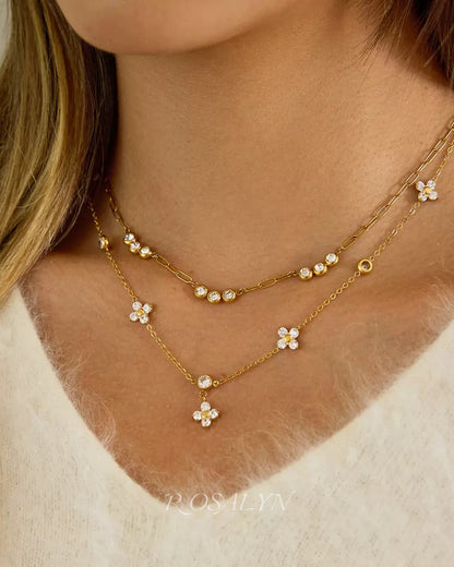 SUNLIT CLOVER NECKLACE