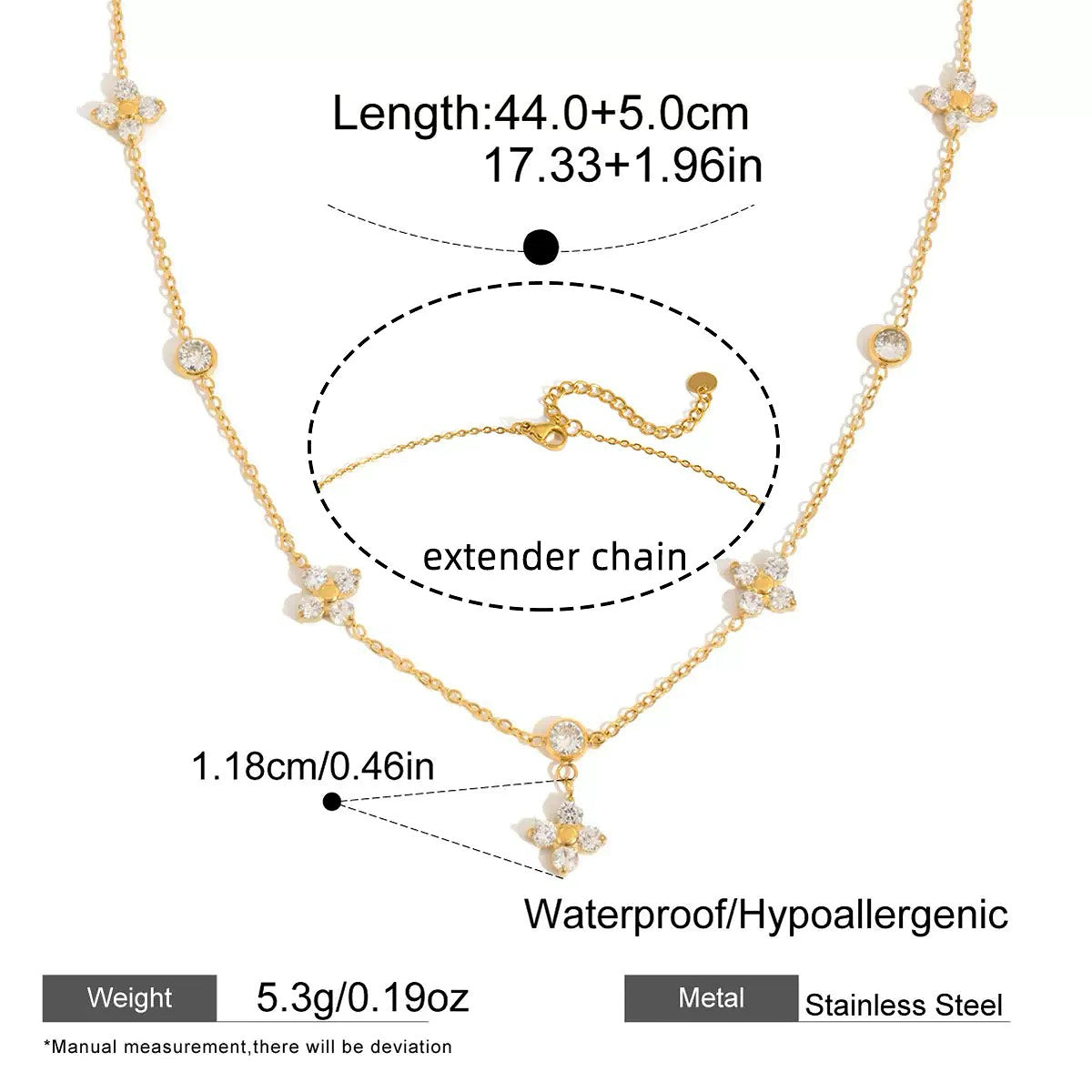 SUNLIT CLOVER NECKLACE