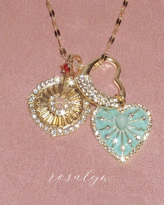 MINT HEART NECKLACE