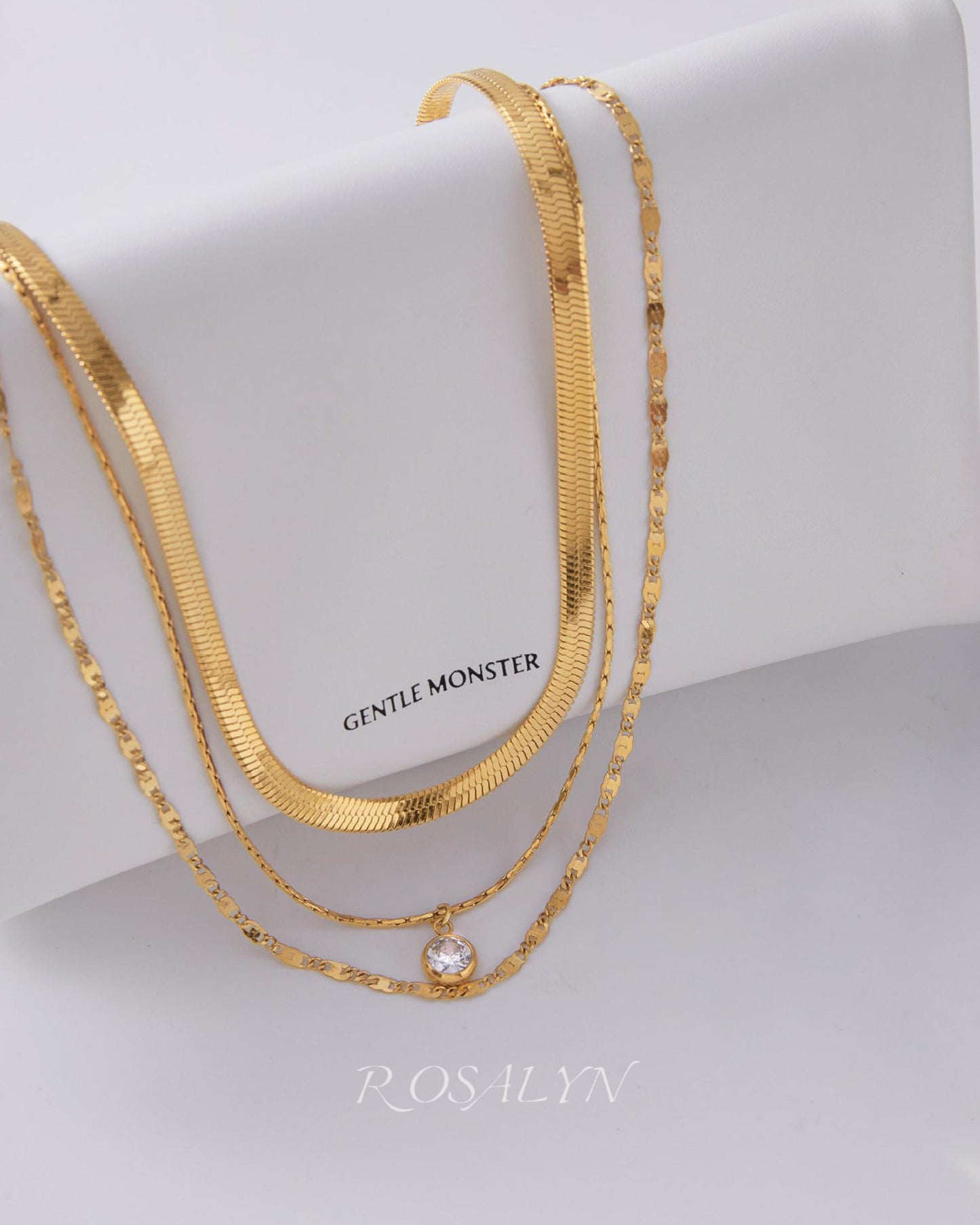 CLAVICLE STARLIGHT THREE-LAYER NECKLACE