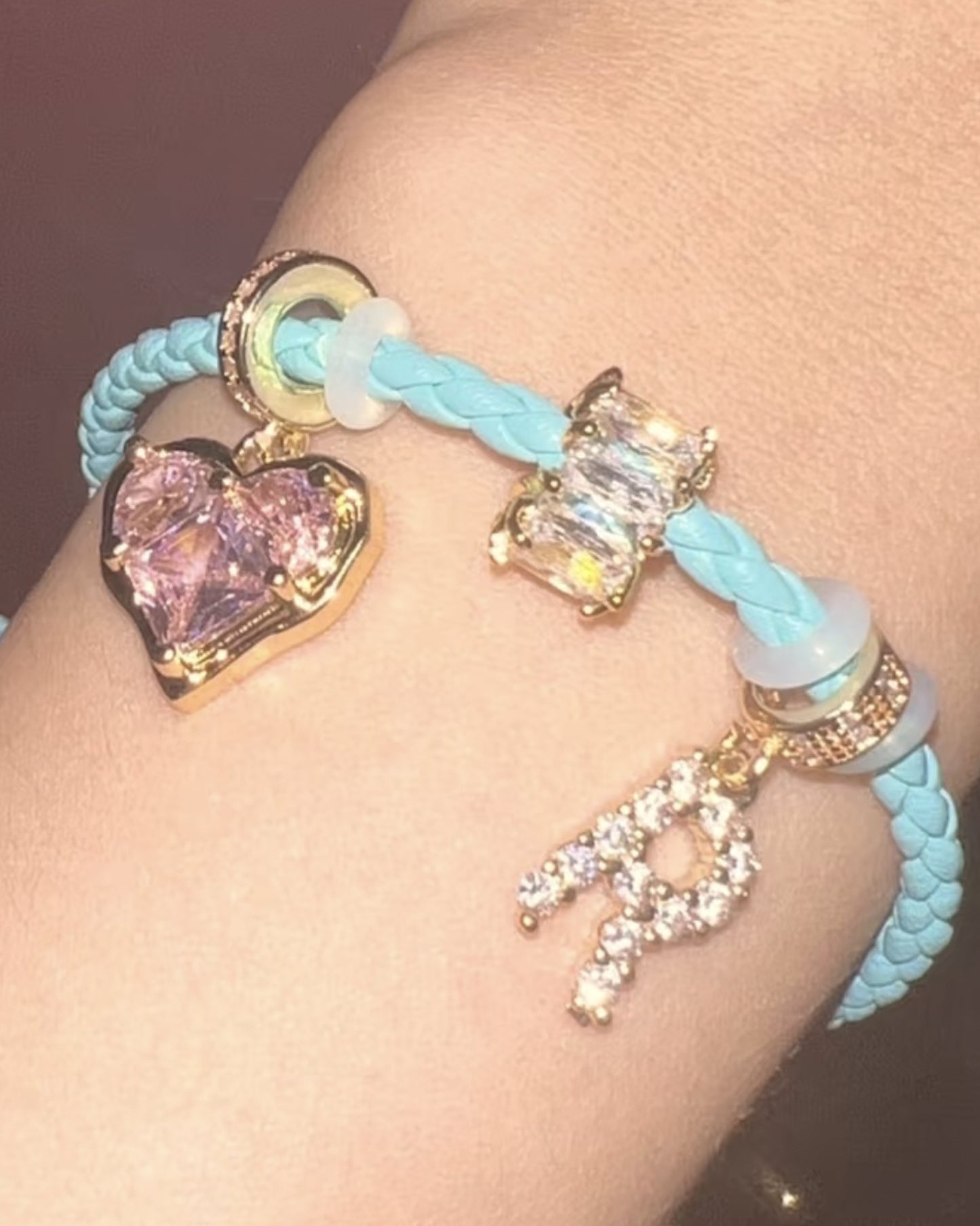 MACAROON LEATHER STRAP BRACELET