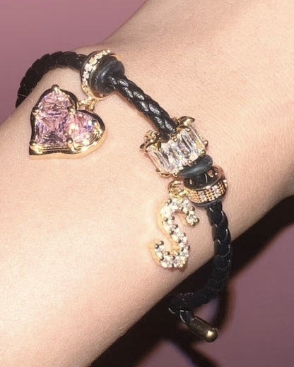 MACAROON LEATHER STRAP BRACELET