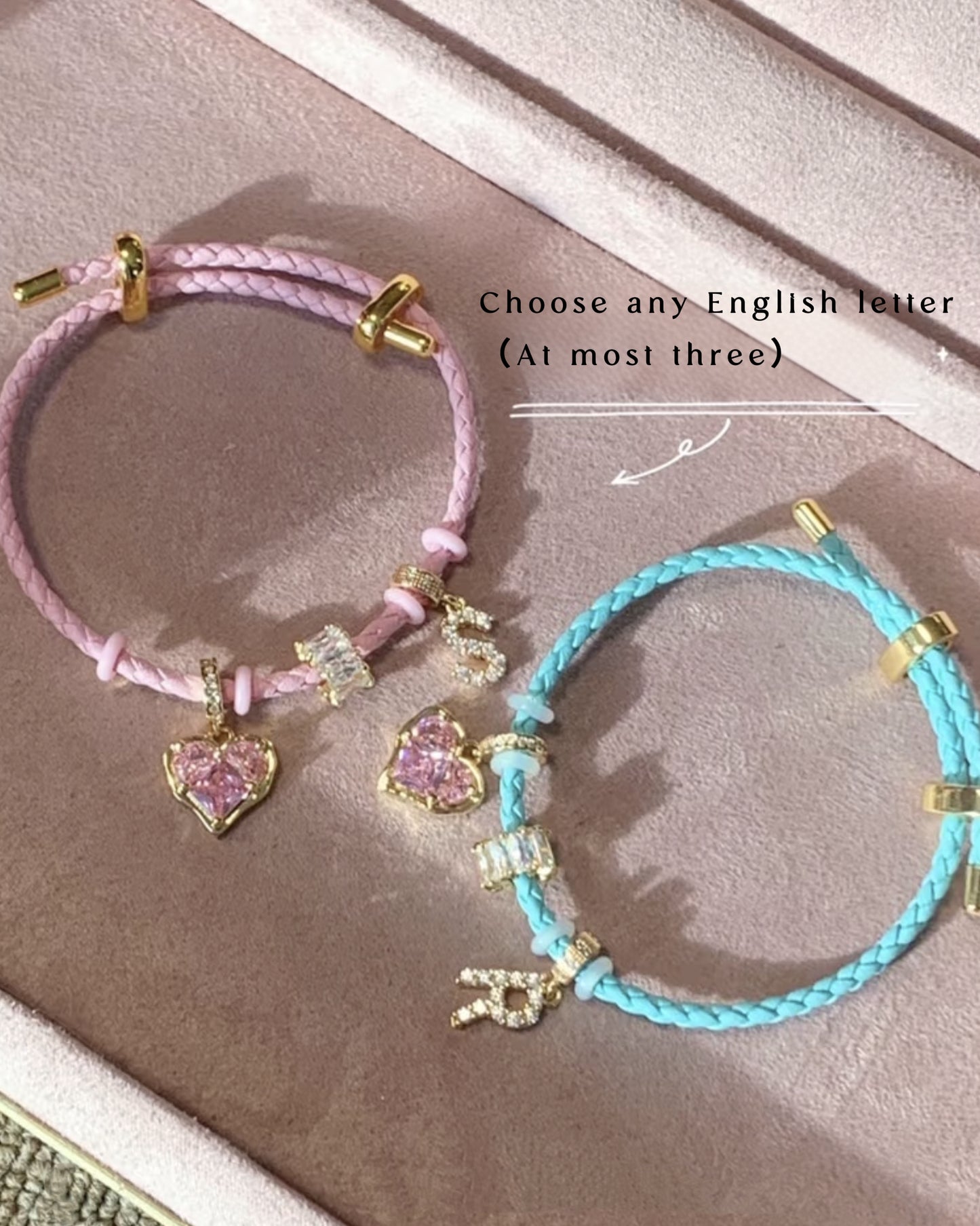 MACAROON LEATHER STRAP BRACELET