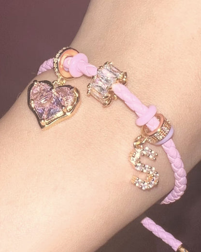MACAROON LEATHER STRAP BRACELET