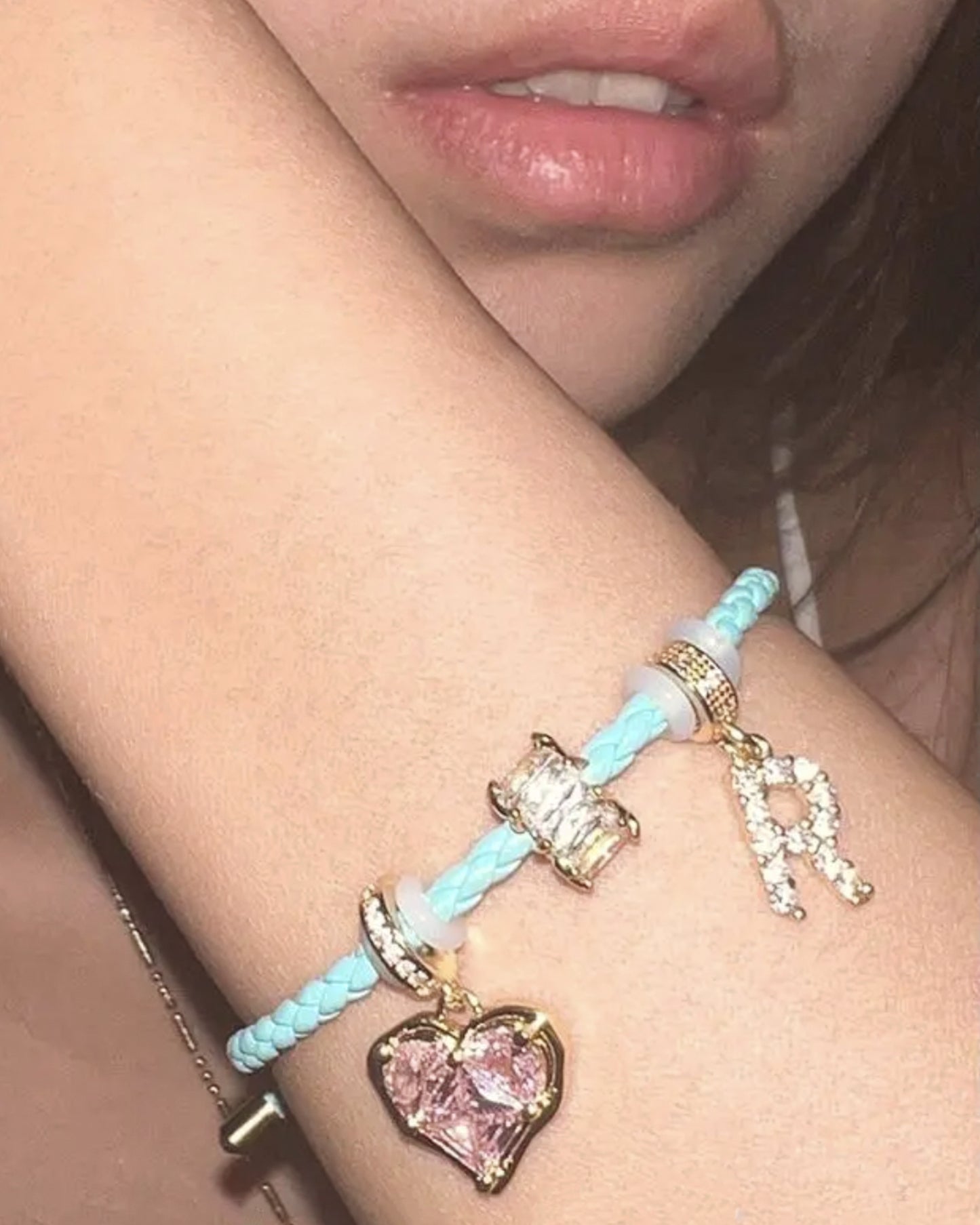 MACAROON LEATHER STRAP BRACELET