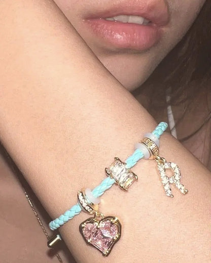 MACAROON LEATHER STRAP BRACELET