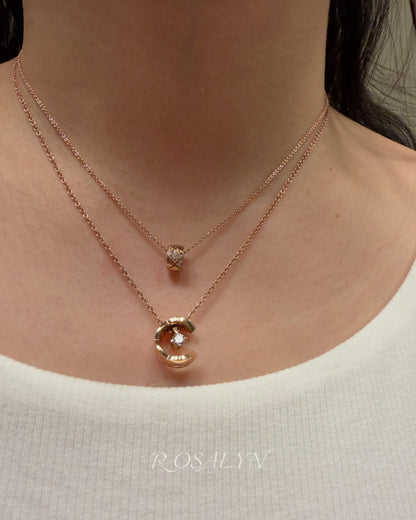 WATER ICE MOON NECKLACE