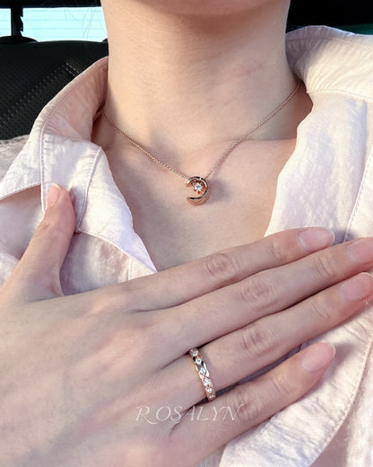 WATER ICE MOON NECKLACE