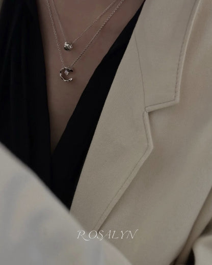 WATER ICE MOON NECKLACE