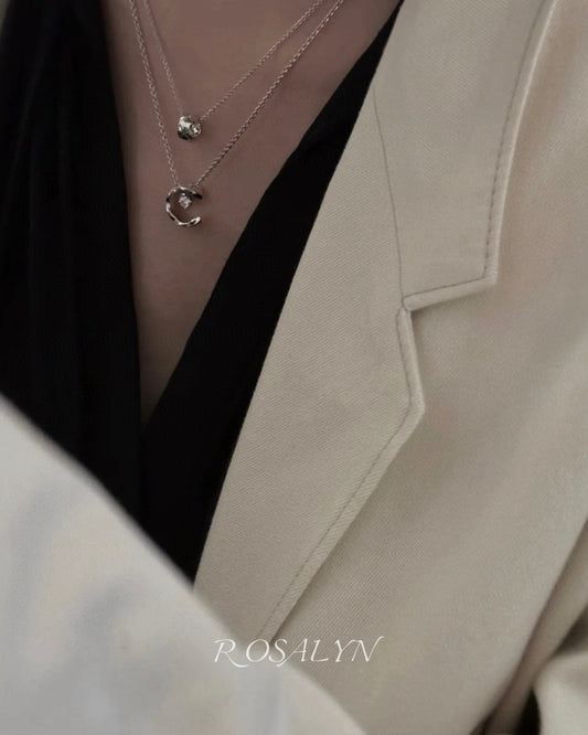 WATER ICE MOON NECKLACE
