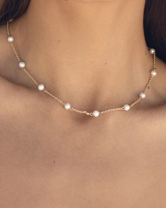 YO-SHAPED PEARL NECKLACE