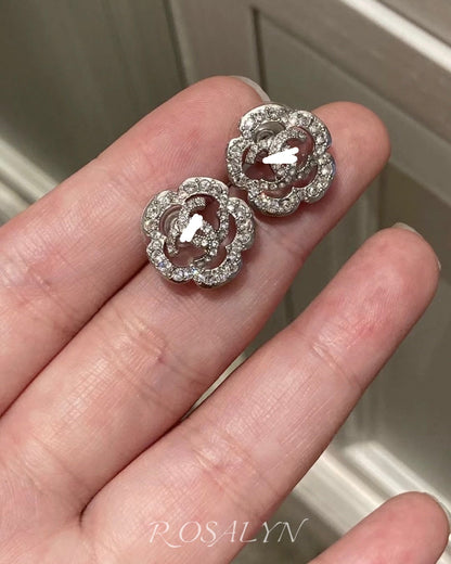 CAMELLIA FLOWER EARRINGS